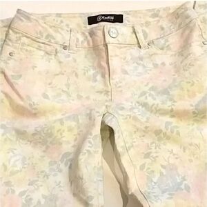 Rewash floral jean leggings sz 3 (397)